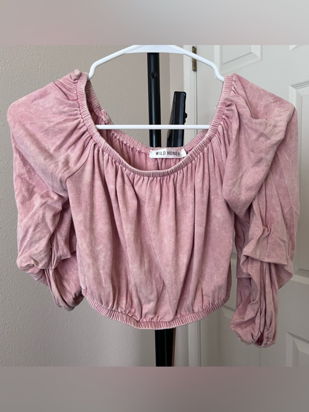 ruched Wild Honey crop top